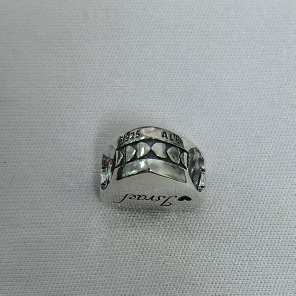 Pandora Israel Heart Exclusive Dangle Charm, S925 Silver Jewelry - Picture 3 of 4
